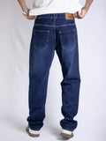 Wide Leg Jeans - Dark Blue Denim