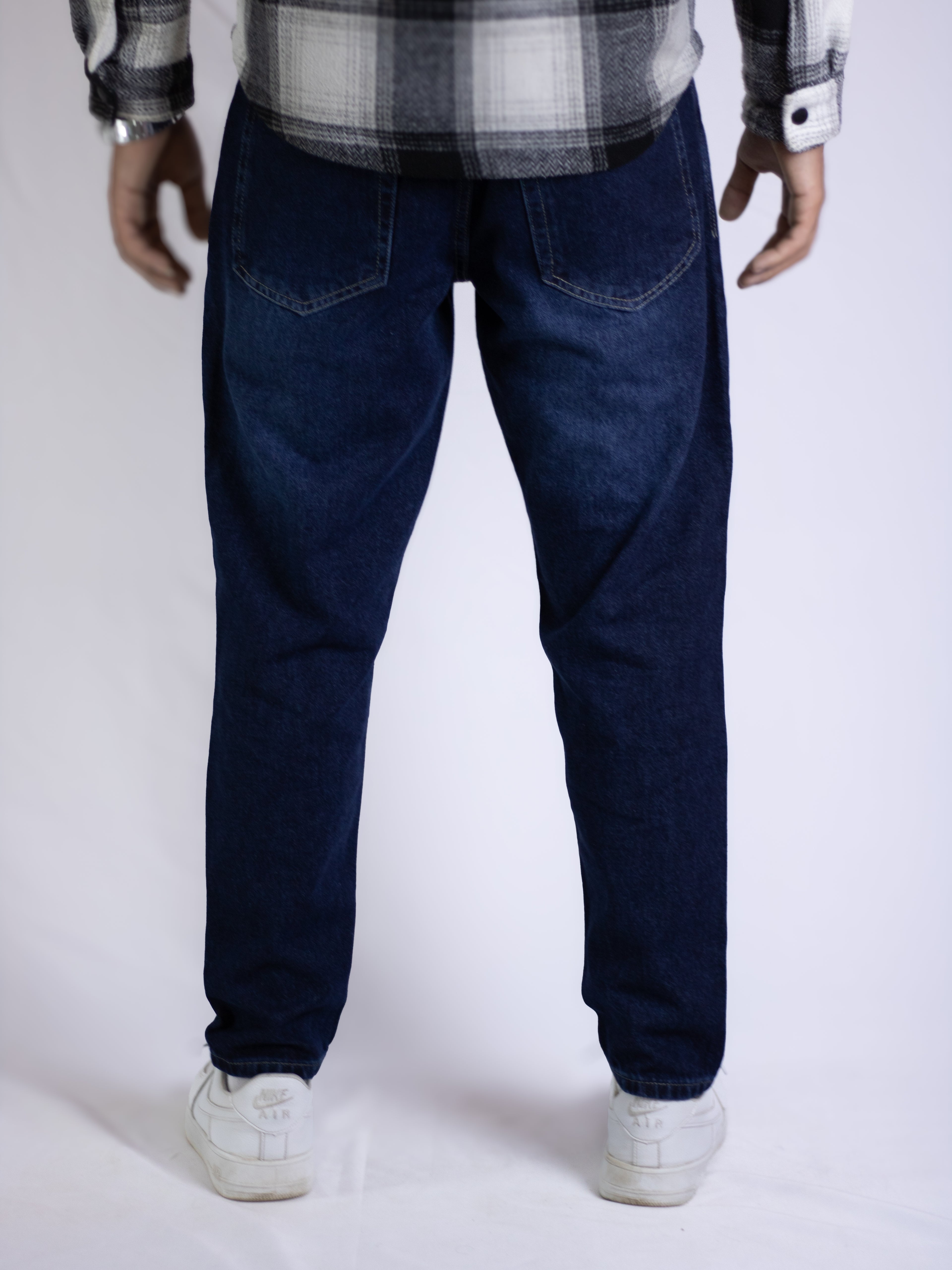 Relaxed Fit Jeans - Dark Blue Denim