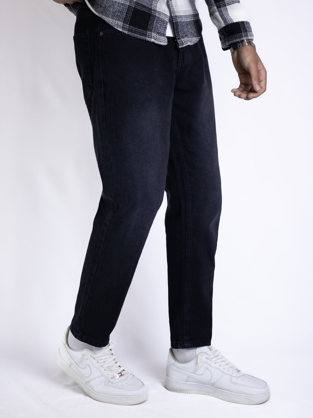 Relaxed Fit Jeans - Black Denim
