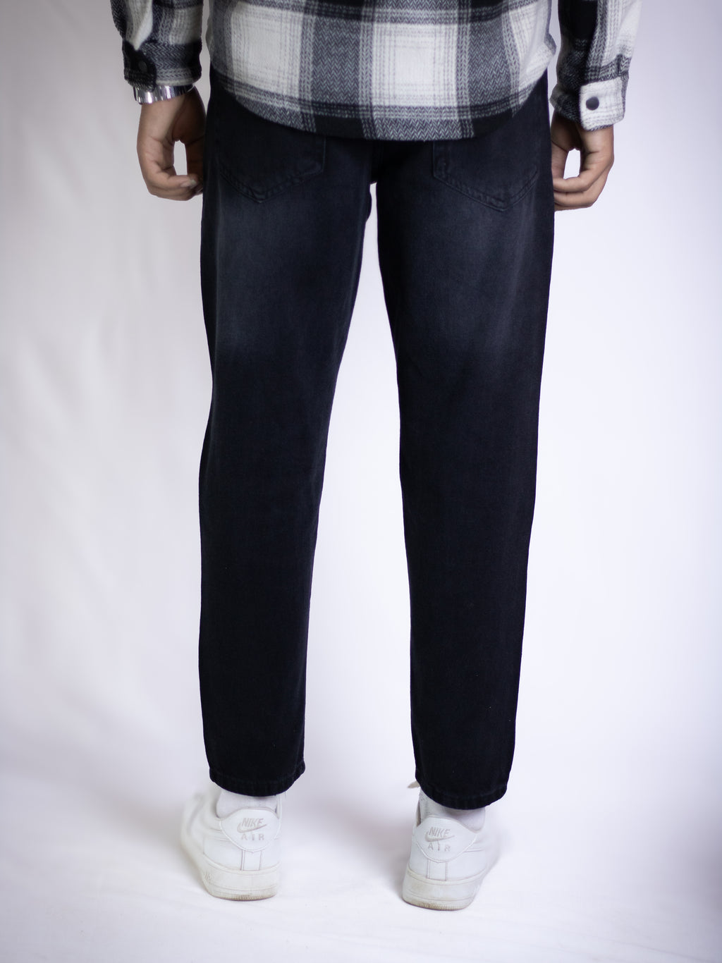 Relaxed Fit Jeans - Black Denim
